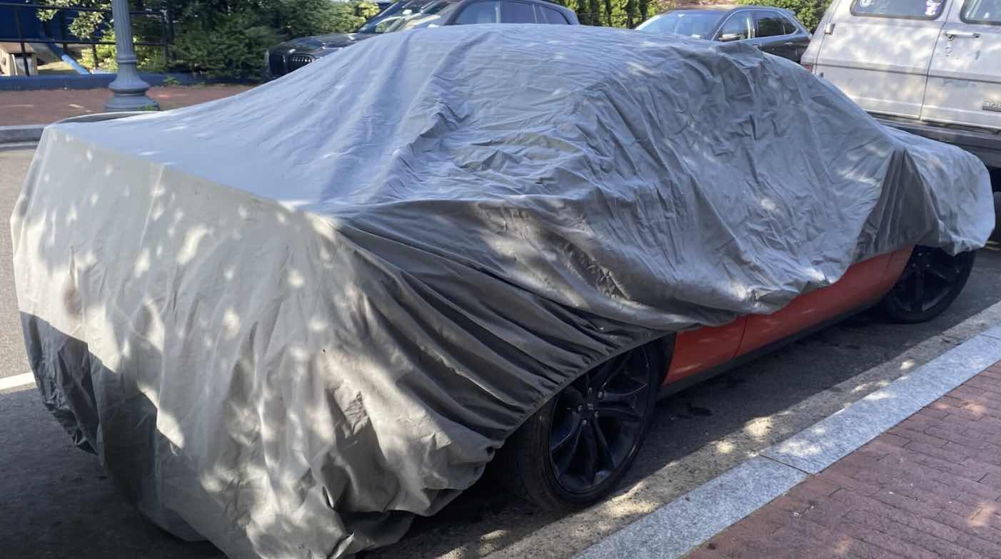 Image of car with lots of tickets